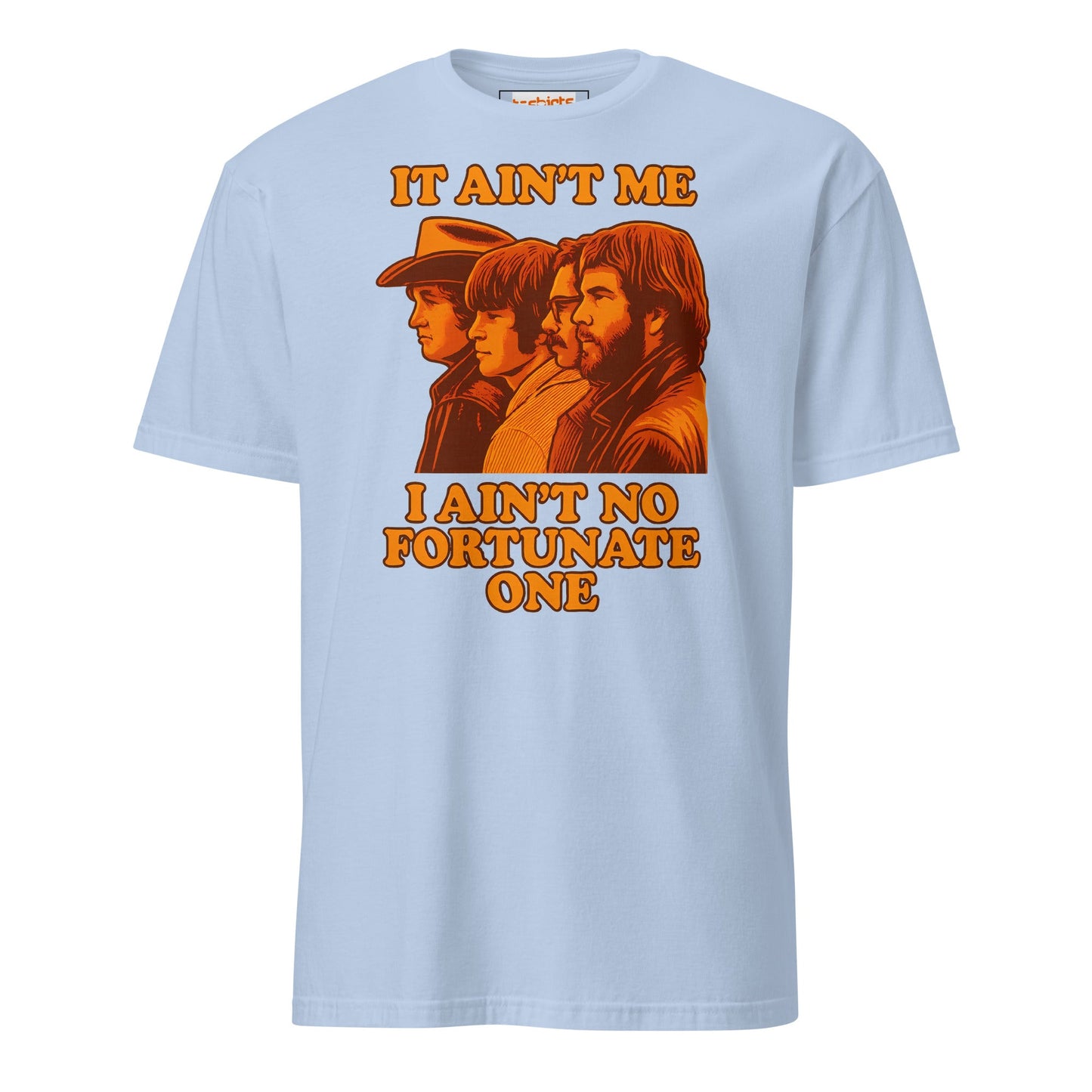 Fortunate Son T-Shirt | Creedance Clearwater Revival - Light Blue - T-Shirts Online