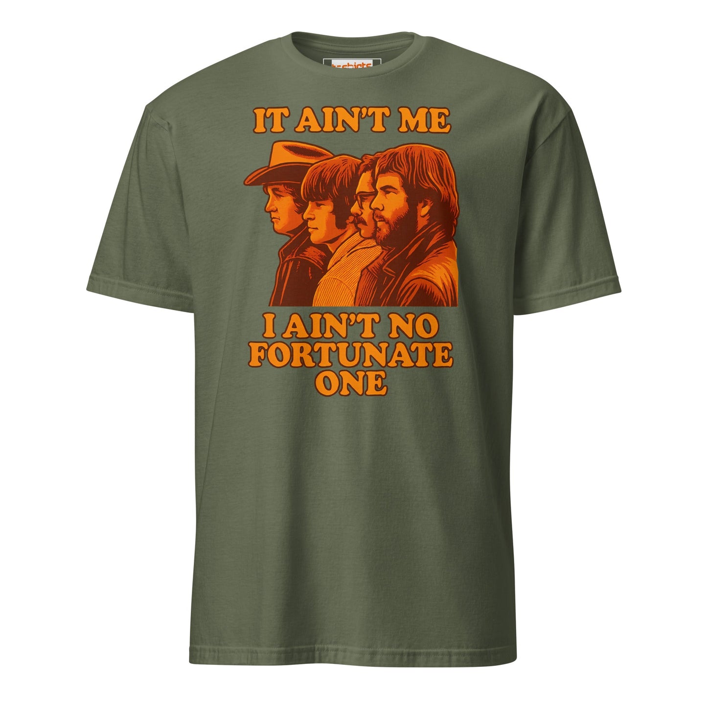 Fortunate Son T-Shirt | Creedance Clearwater Revival - Military Green - T-Shirts Online