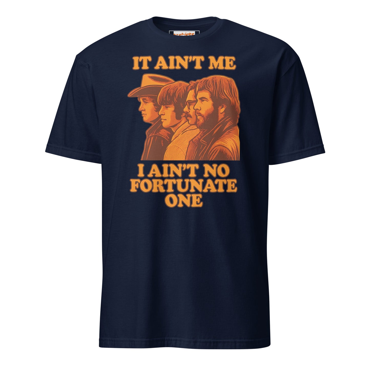 Fortunate Son T-Shirt | Creedance Clearwater Revival - Navy - T-Shirts Online