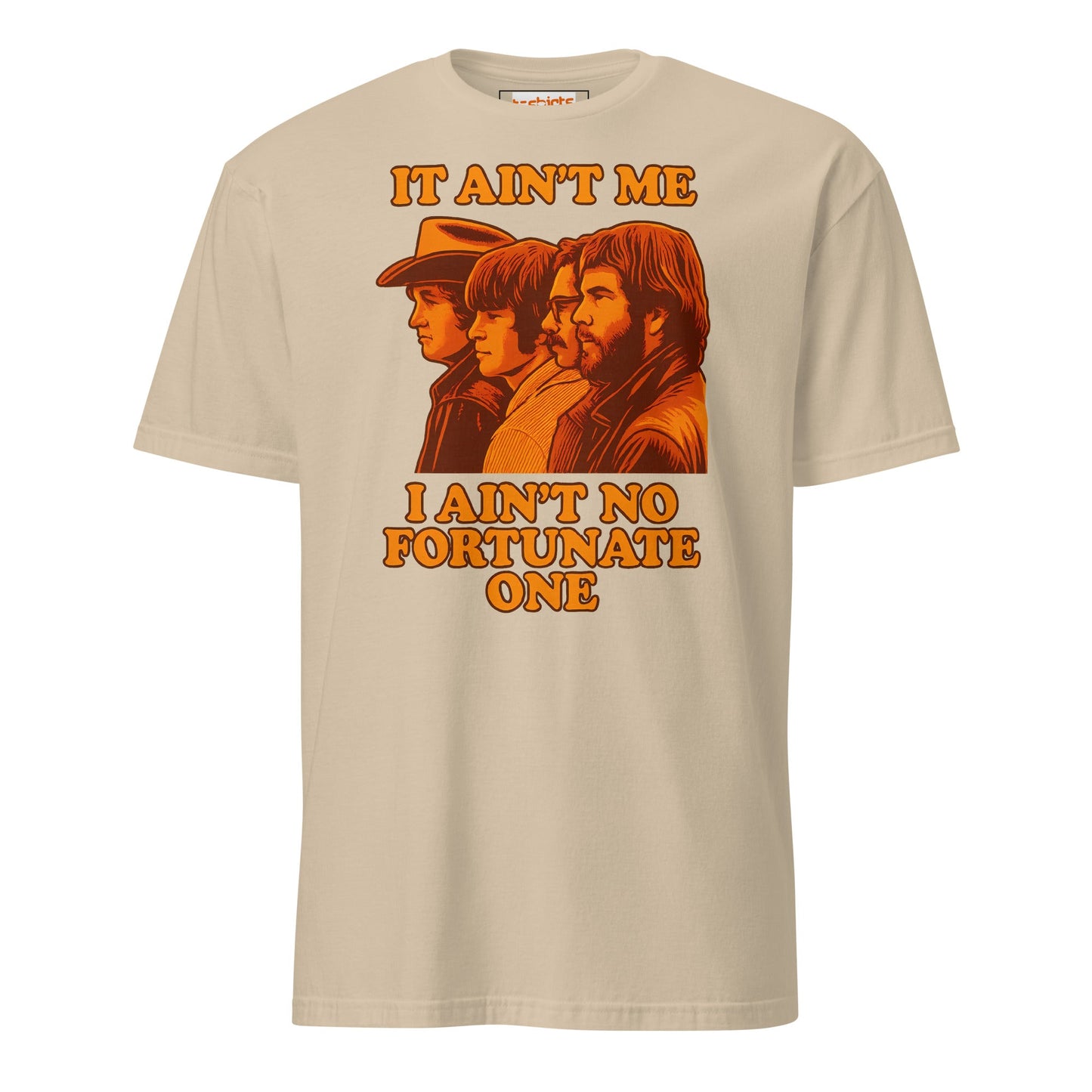 Fortunate Son T-Shirt | Creedance Clearwater Revival - Sand - T-Shirts Online