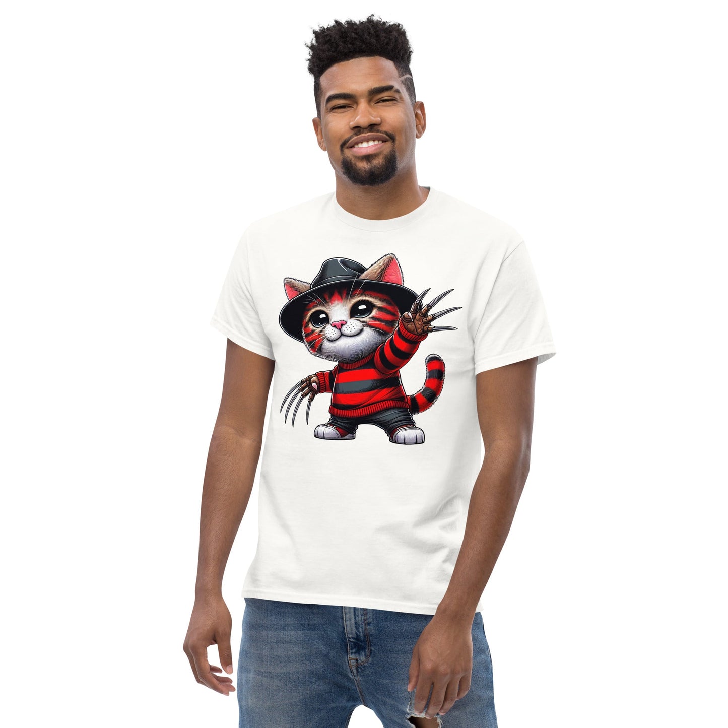 Freddie Cougar | Cat T-Shirt - Black - T-Shirts Online