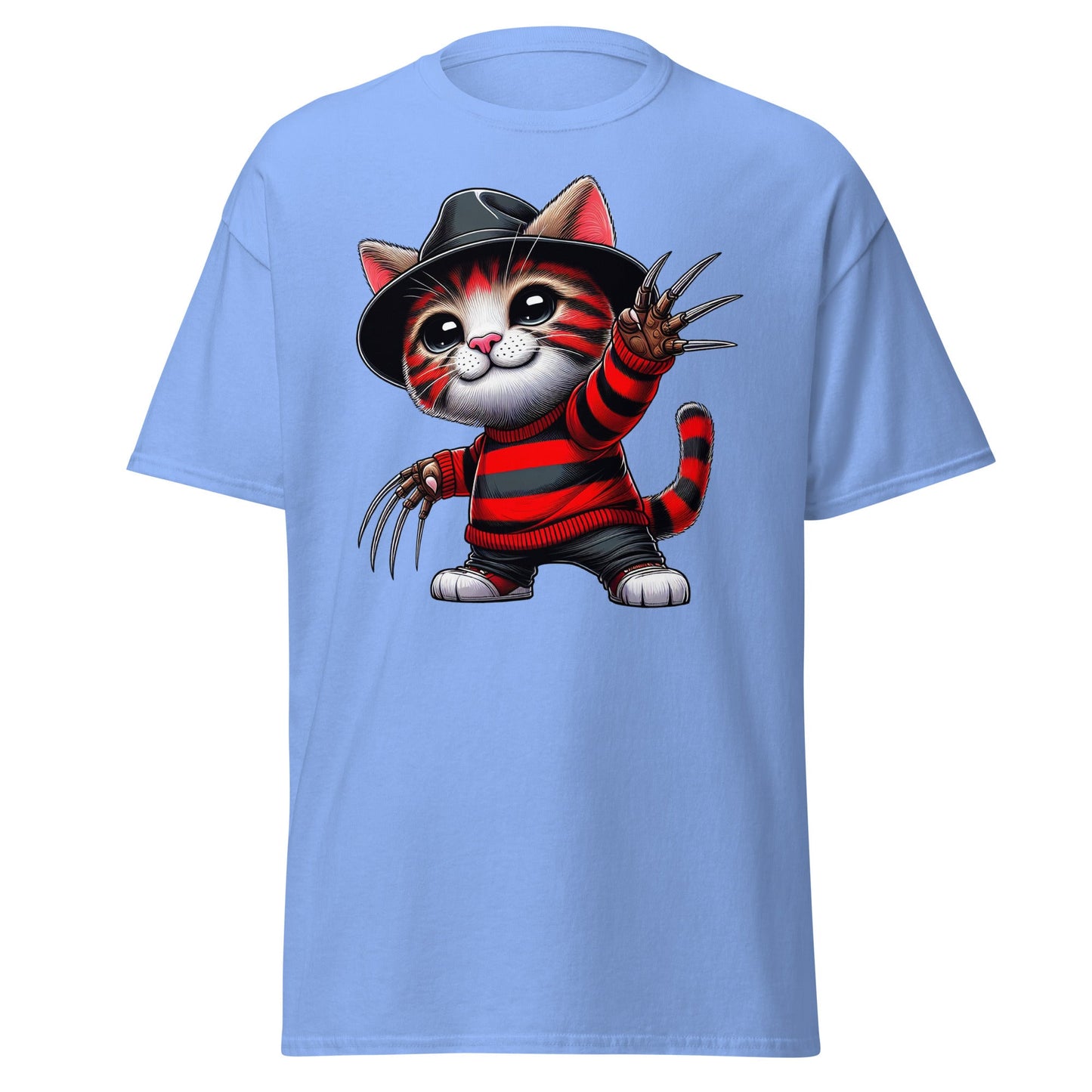 Freddie Cougar | Cat T-Shirt - Carolina Blue - T-Shirts Online