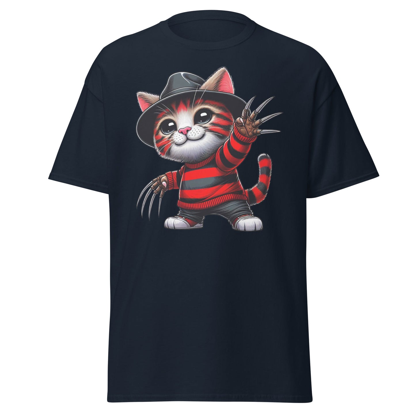Freddie Cougar | Cat T-Shirt - Navy - T-Shirts Online