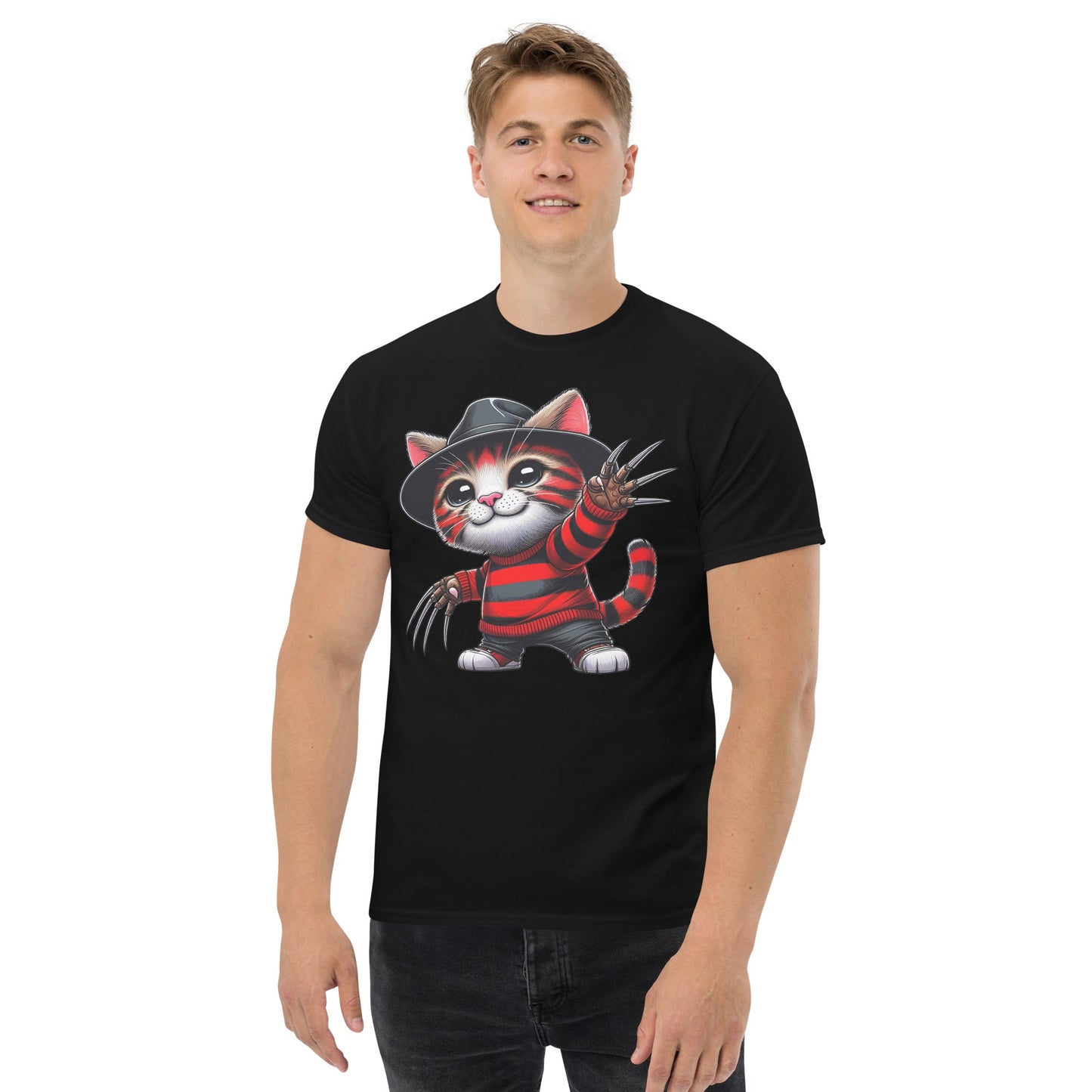 Freddie Cougar | Cat T-Shirt - Black - T-Shirts Online