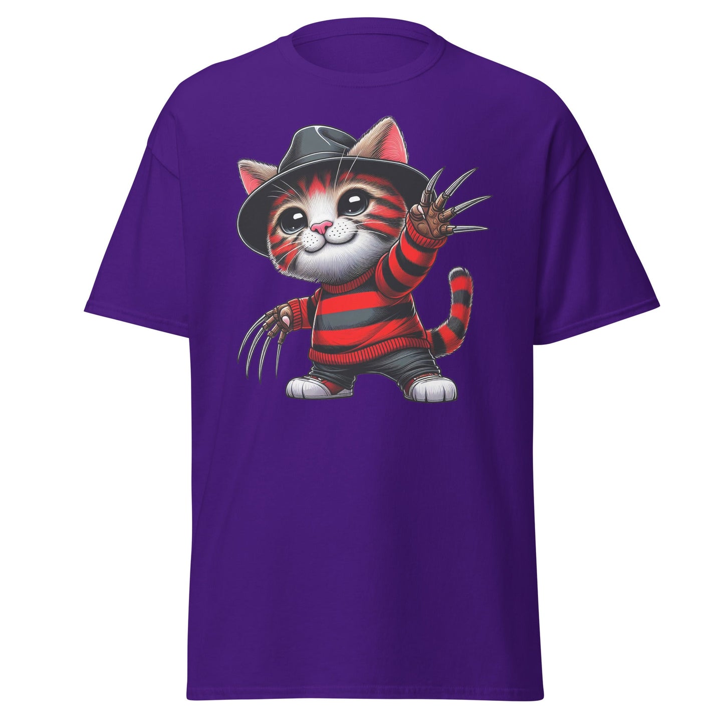 Freddie Cougar | Cat T-Shirt - Purple - T-Shirts Online