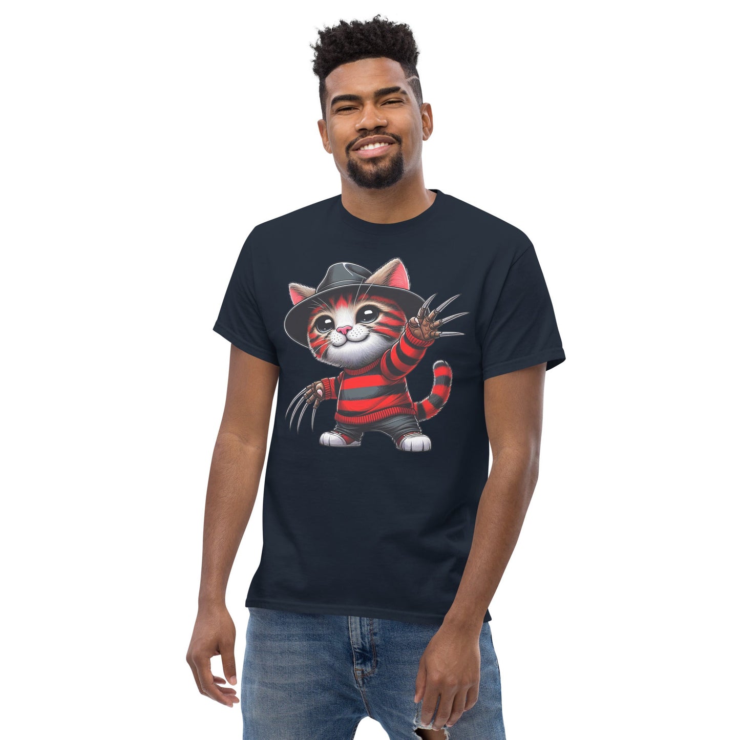 Freddie Cougar | Cat T-Shirt - Black - T-Shirts Online
