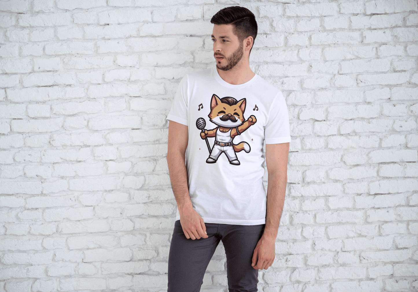 Freddie Purcury | Cat T-Shirt - Black - T-Shirts Online