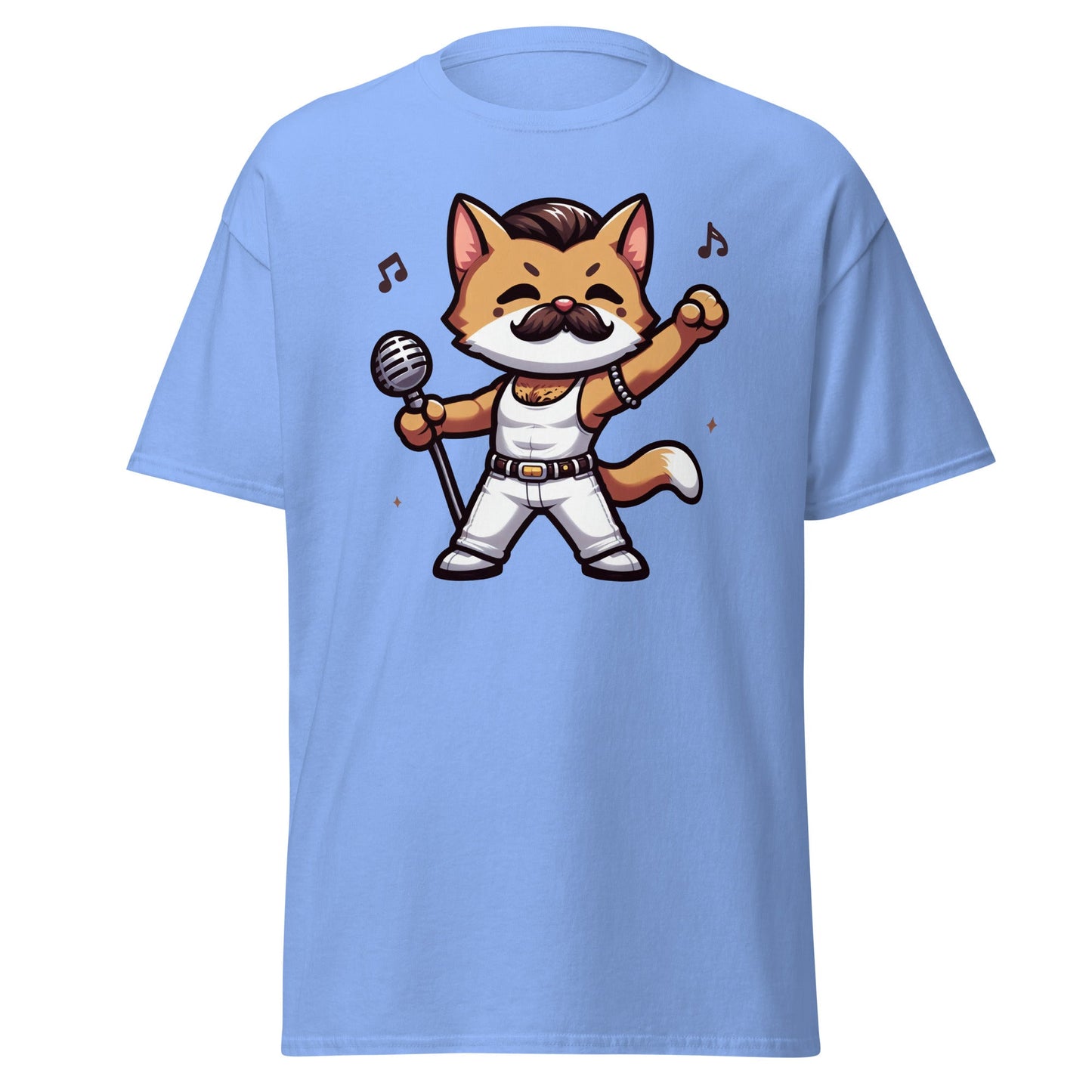 Freddie Purcury | Cat T-Shirt - Carolina Blue - T-Shirts Online