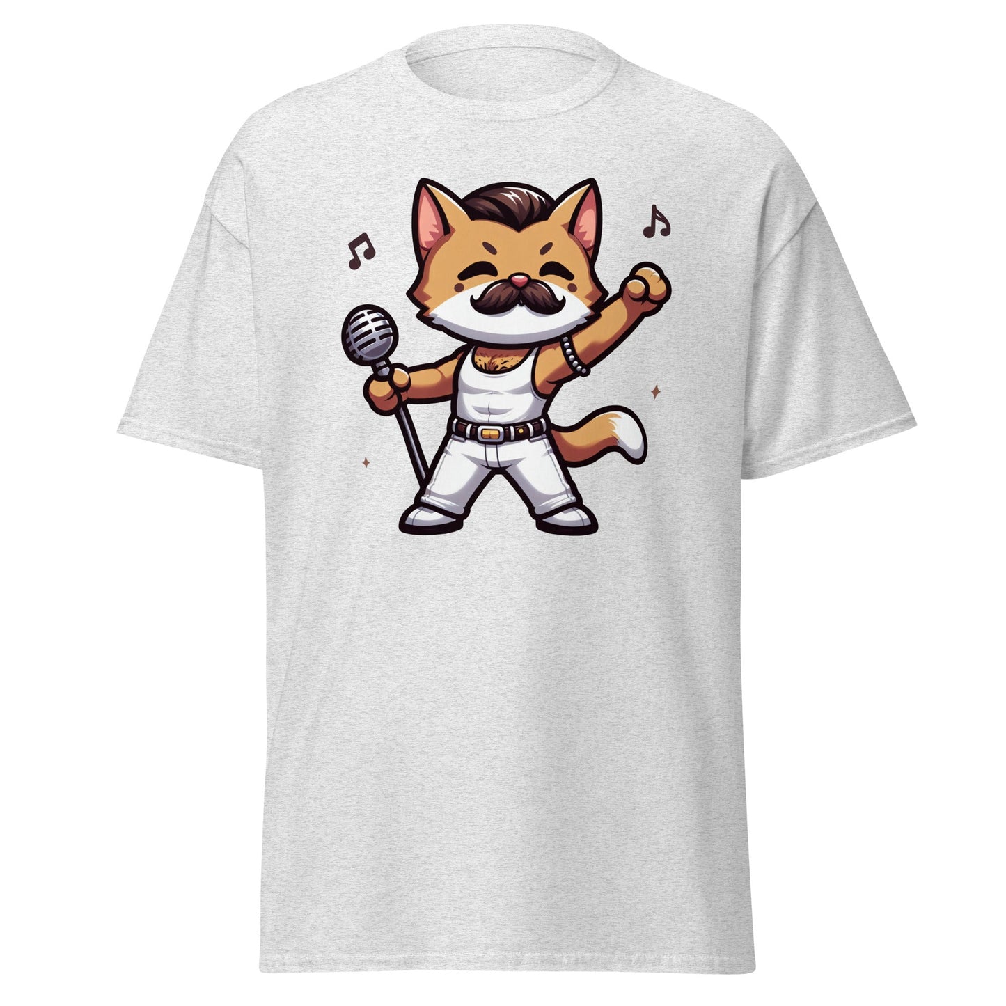 Freddie Purcury | Cat T-Shirt - Ash - T-Shirts Online