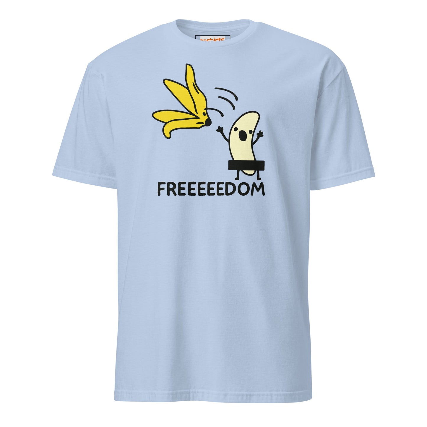 Freeedom T-Shirt | Banana Liberation Tee - Light Blue - T-Shirts Online