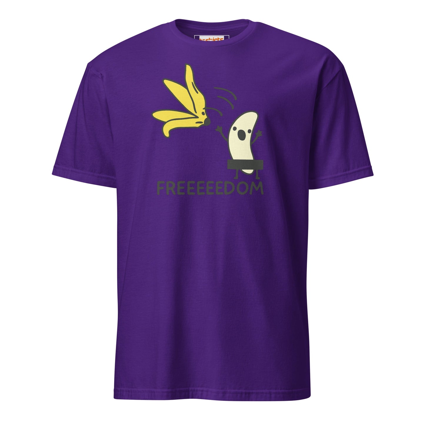 Freeedom T-Shirt | Banana Liberation Tee - Purple - T-Shirts Online