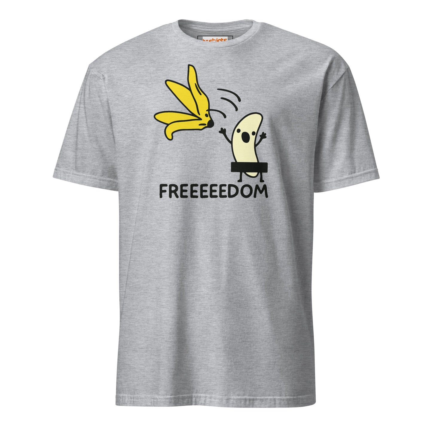 Freeedom T-Shirt | Banana Liberation Tee - Sport Grey - T-Shirts Online