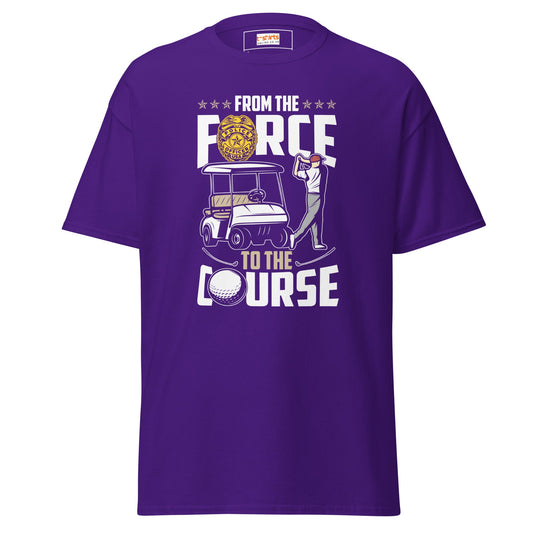 From the Force to the Course | Police T-Shirt - Purple - T-Shirts Online