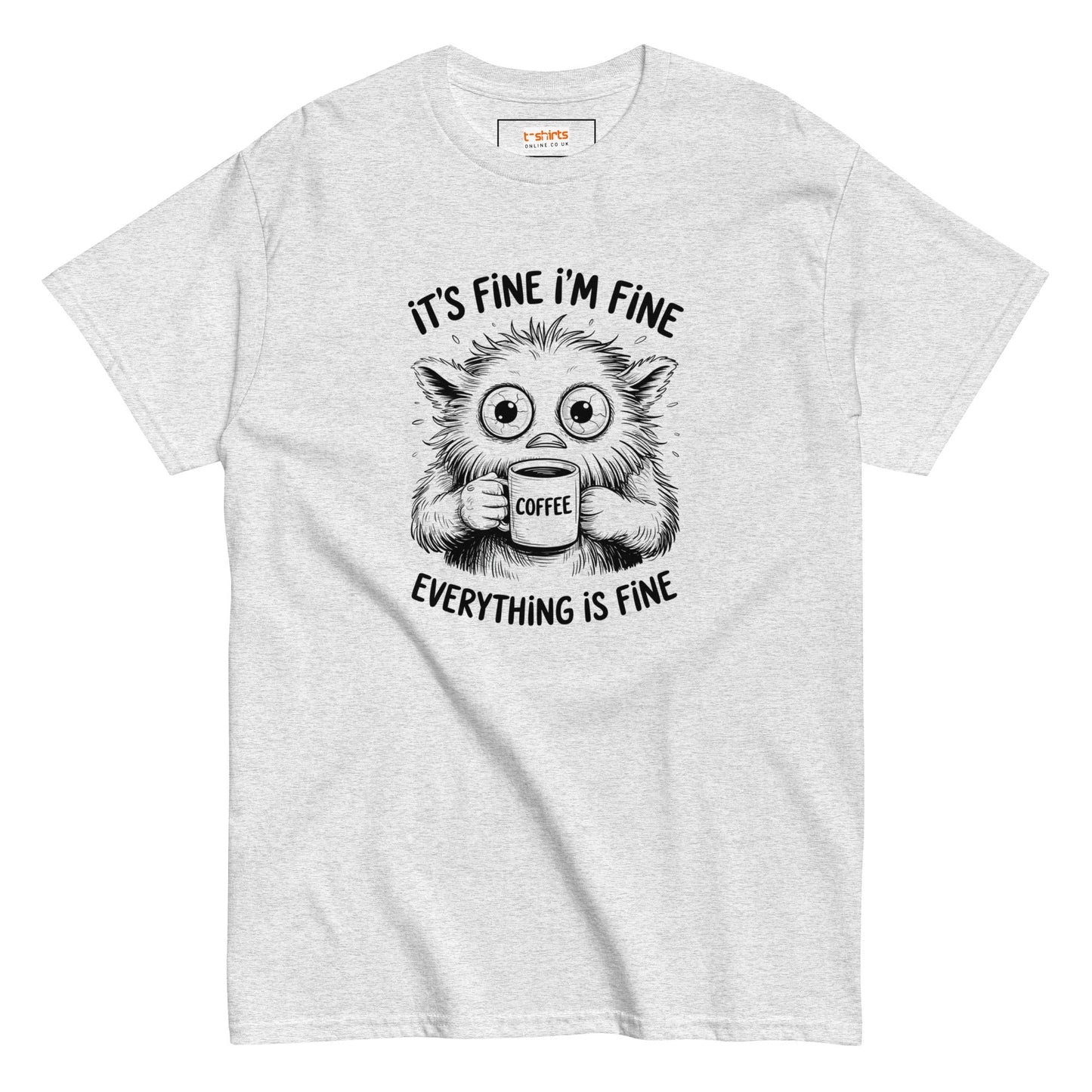 Funny Cat T-Shirt | Feline T-Shirt - Ash - T-Shirts Online