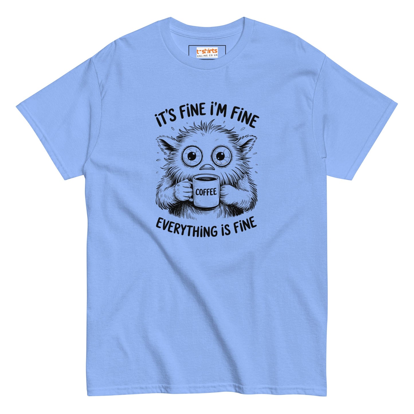 Funny Cat T-Shirt | Feline T-Shirt - Carolina Blue - T-Shirts Online