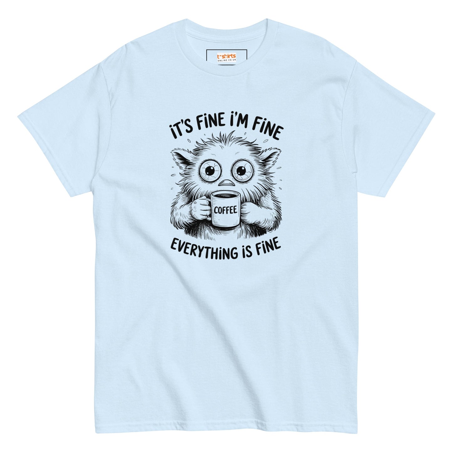 Funny Cat T-Shirt | Feline T-Shirt - Light Blue - T-Shirts Online