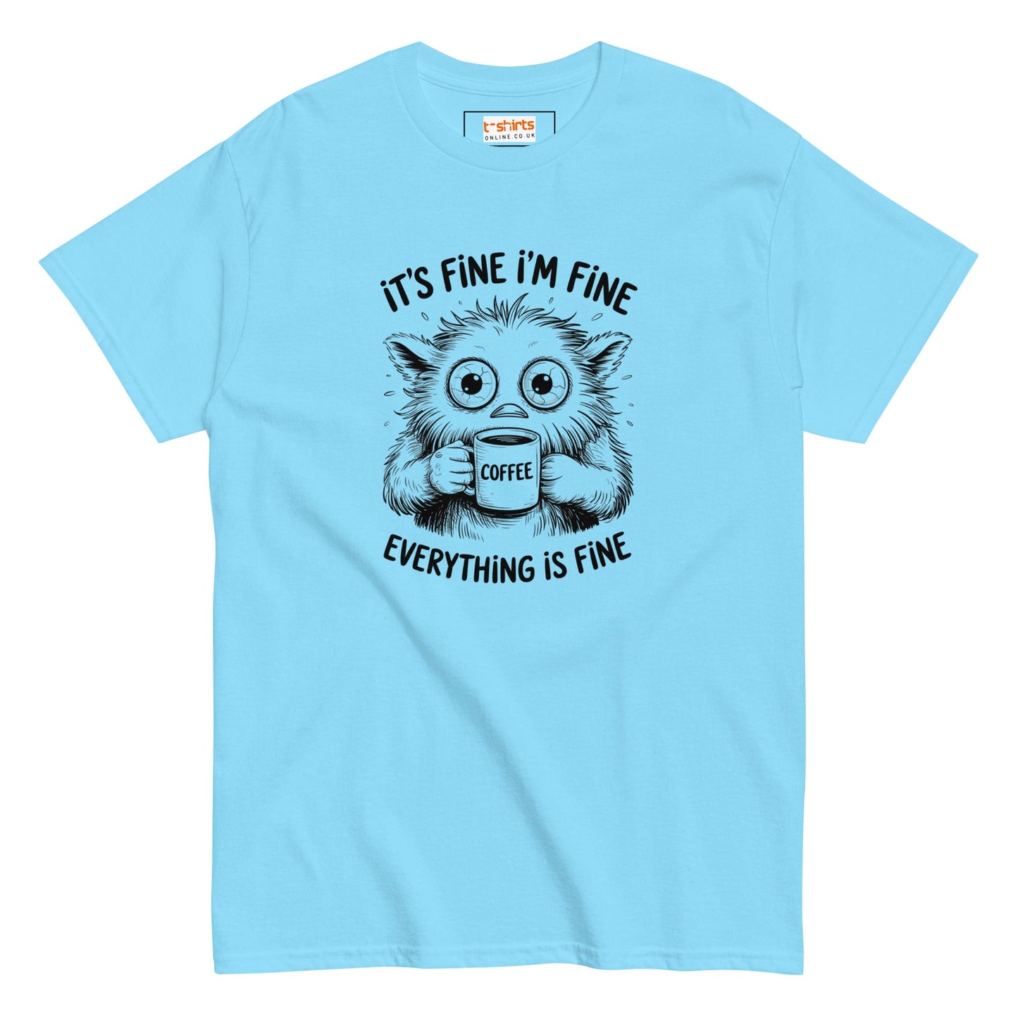 Funny Cat T-Shirt | Feline T-Shirt - Sky - T-Shirts Online