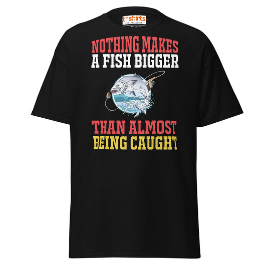 Funny Fishing Quote T-Shirt – Big Catch Humor Tee - Black - T-Shirts Online