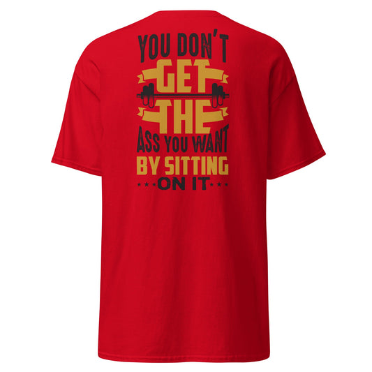 Funny Gym Motivation T-Shirt - Red - T-Shirts Online
