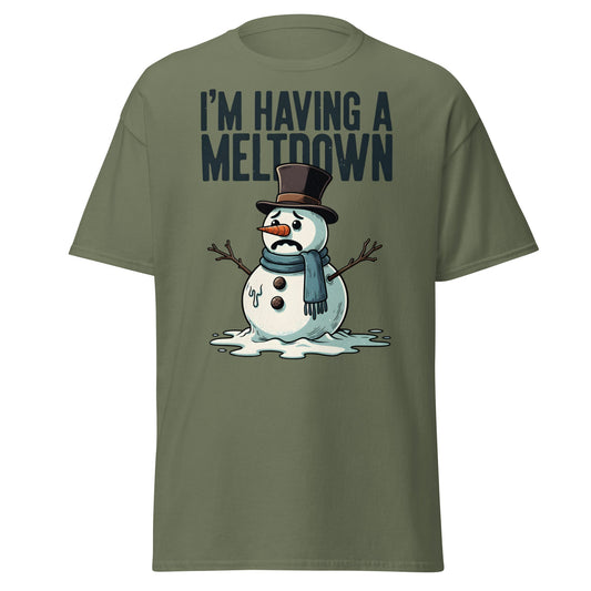 Funny Owl Eye Roll T-Shirt - Sarcastic Humor Graphic Tee - Military Green - T-Shirts Online