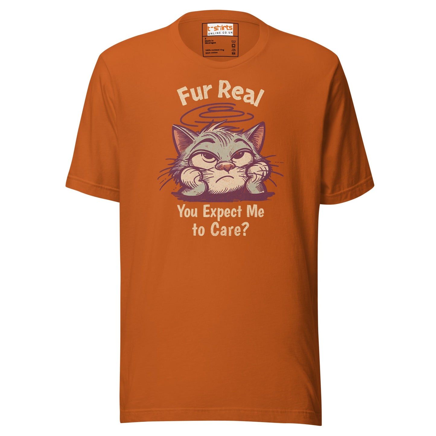 Fur Real T-Shirt | Expect me to Care Tee - Autumn - T-Shirts Online