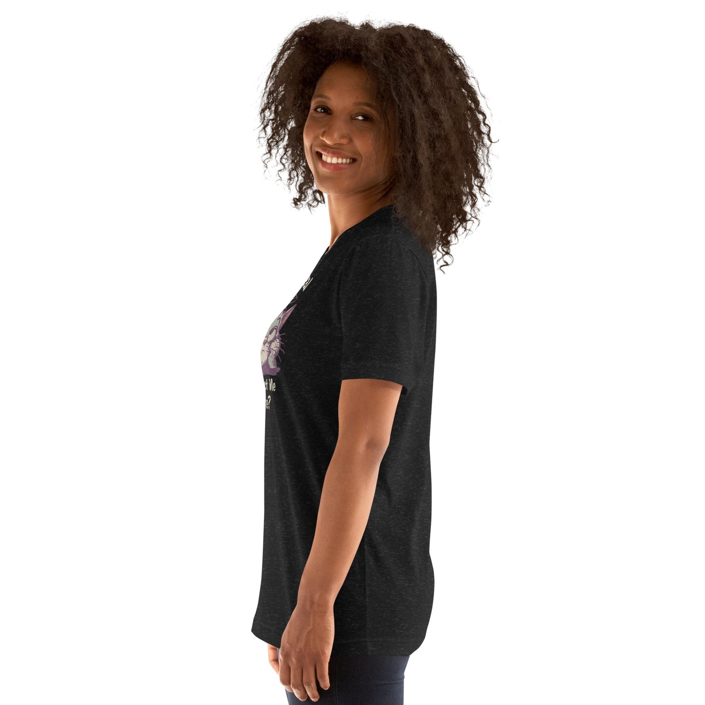 Fur Real T-Shirt | Expect me to Care Tee - Black Heather - T-Shirts Online