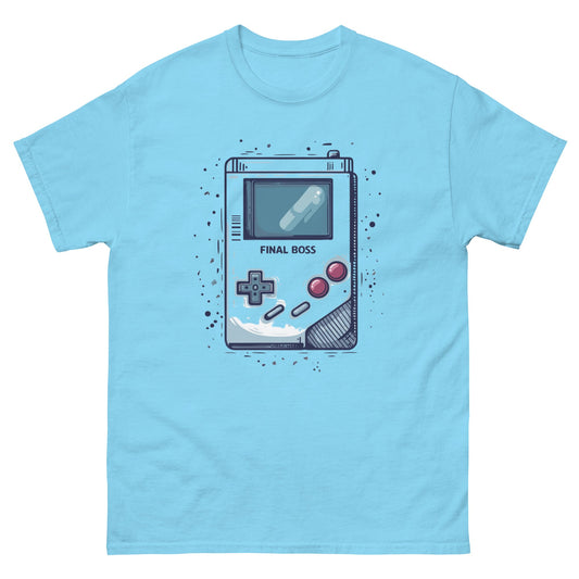 Game Boy Final Boss | Gaming T-Shirt - Sky - T-Shirts Online