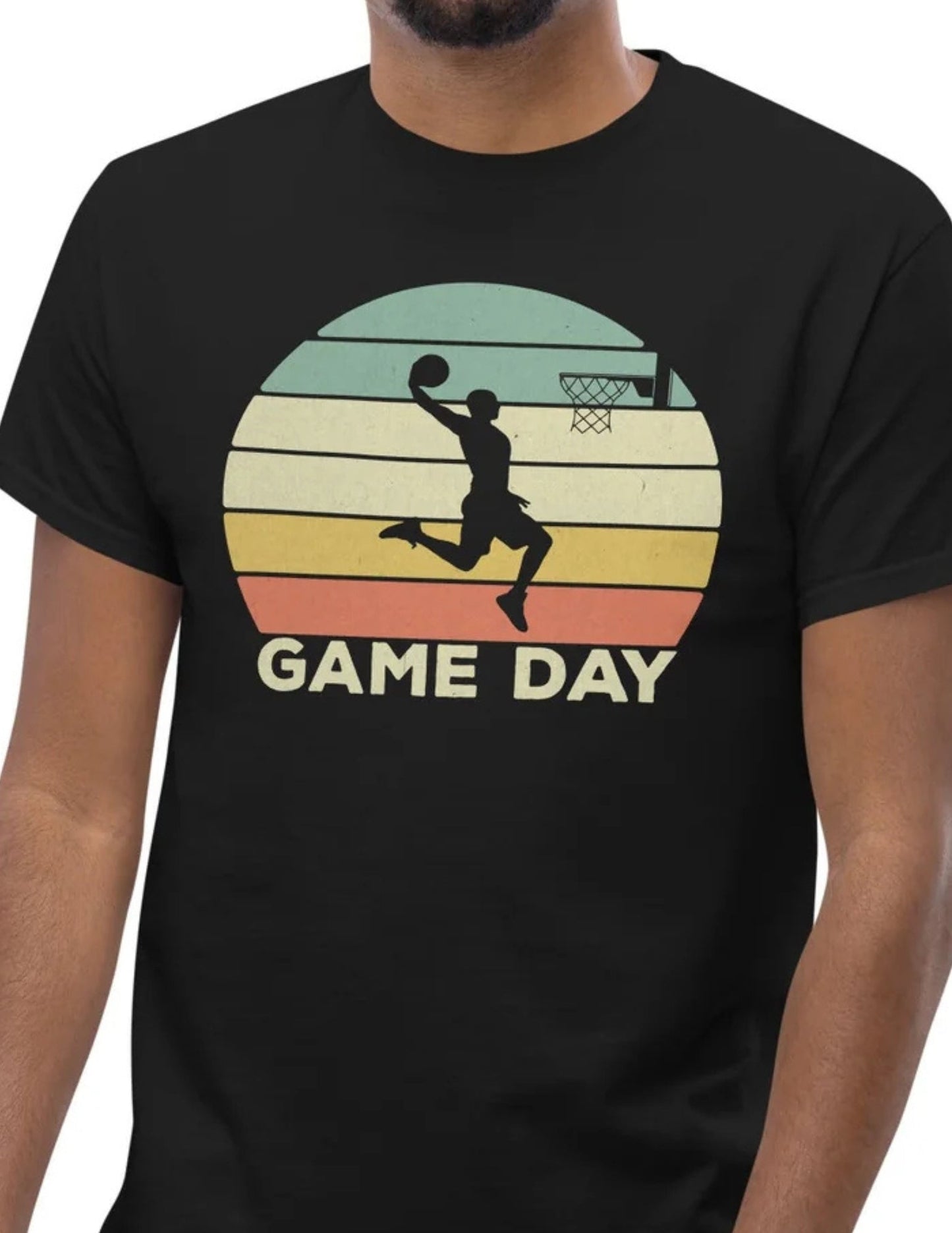 Game Day | Basketball T-Shirt - Black - T-Shirts Online