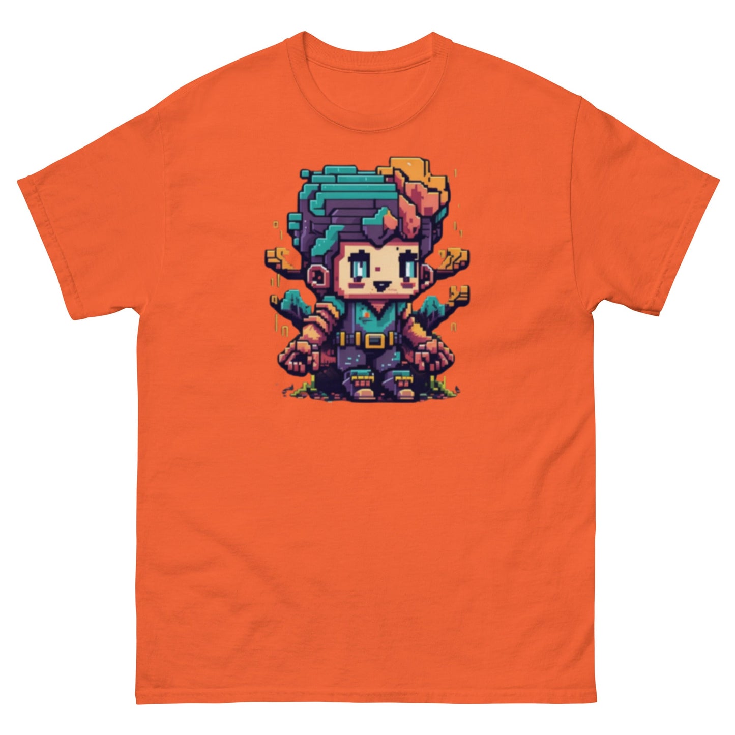 Gamer PixelArt | Gaming T-Shirt - Orange - T-Shirts Online