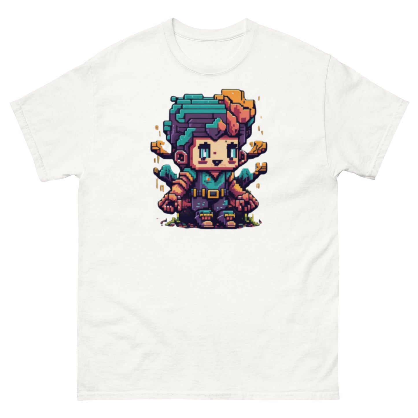 Gamer PixelArt | Gaming T-Shirt - White - T-Shirts Online