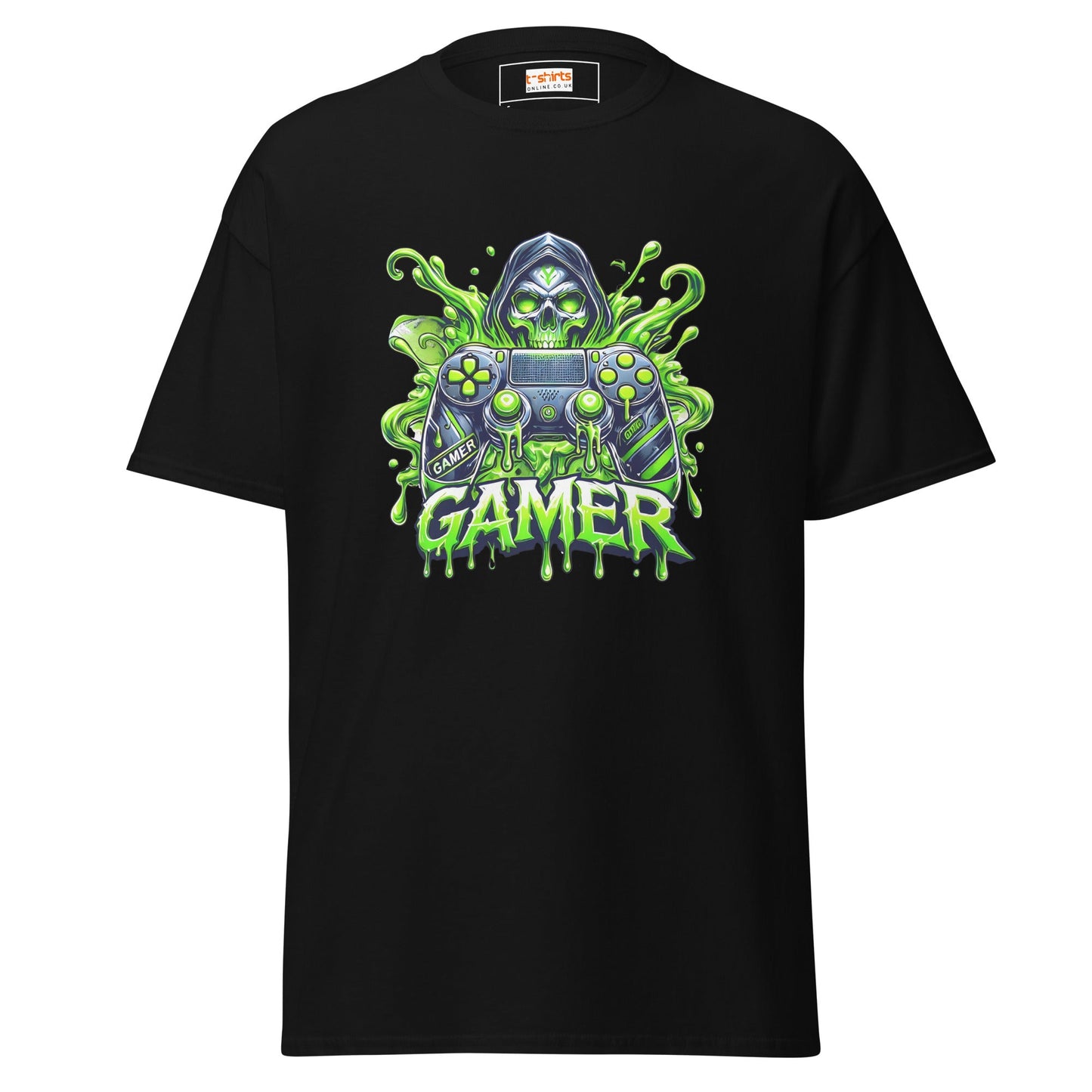 Gamer Skull | Gamer T-Shirt - Black - T-Shirts Online