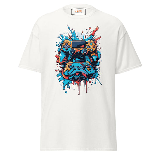 Games Controller | Gamer T Shirt - White - T-Shirts Online