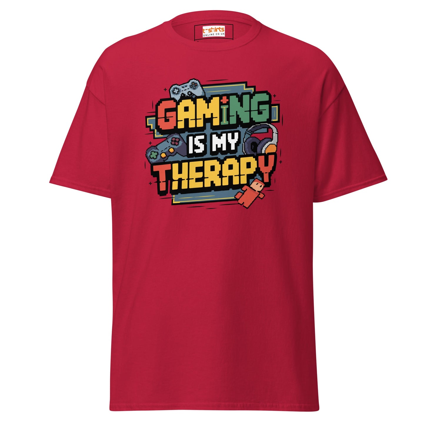 Gaming Therapy | Gaming T-Shirt - Cardinal - T-Shirts Online