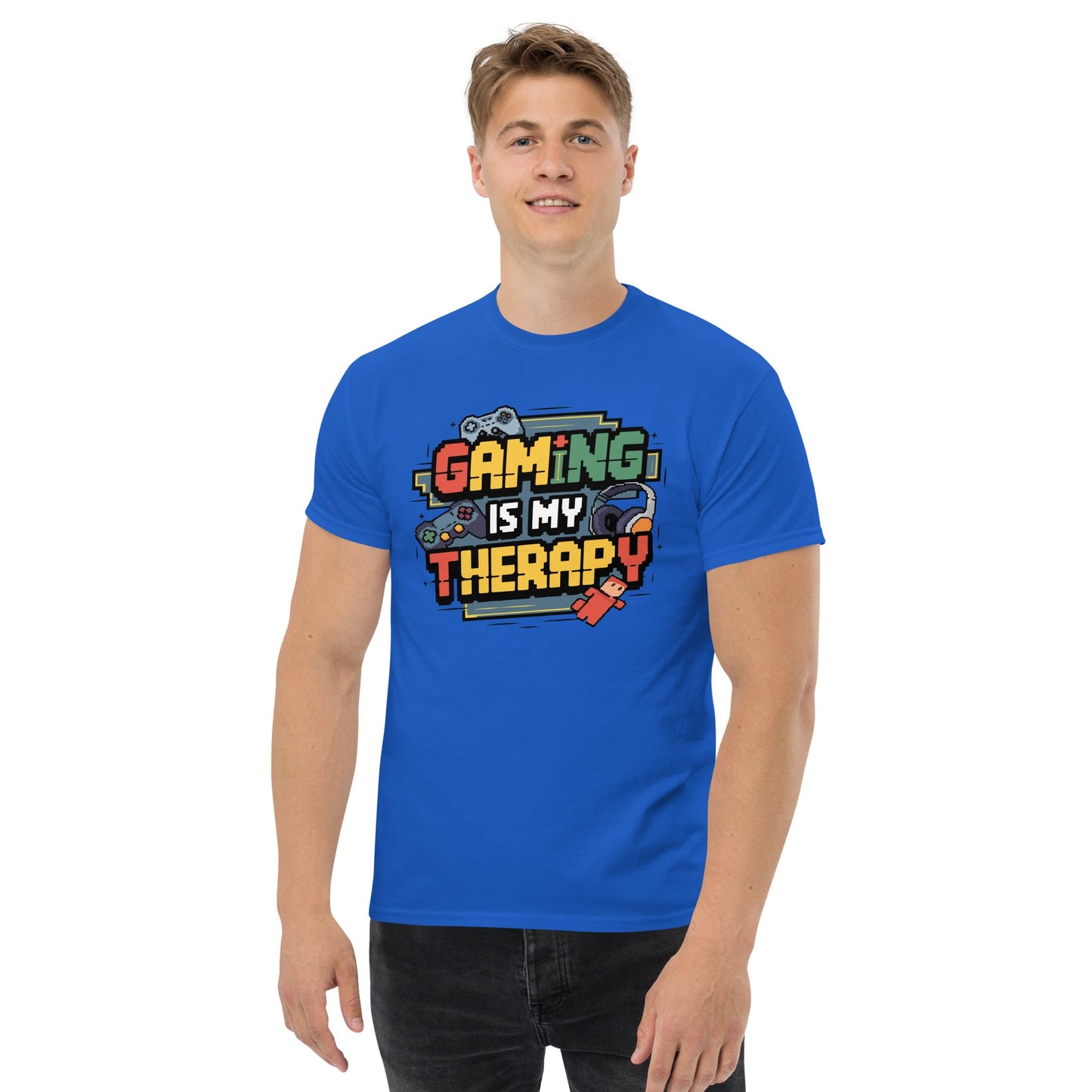 Gaming Therapy | Gaming T-Shirt - Cardinal - T-Shirts Online