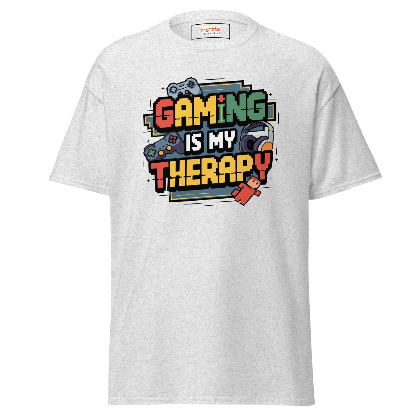 Gaming Therapy | Gaming T-Shirt - Ash - T-Shirts Online