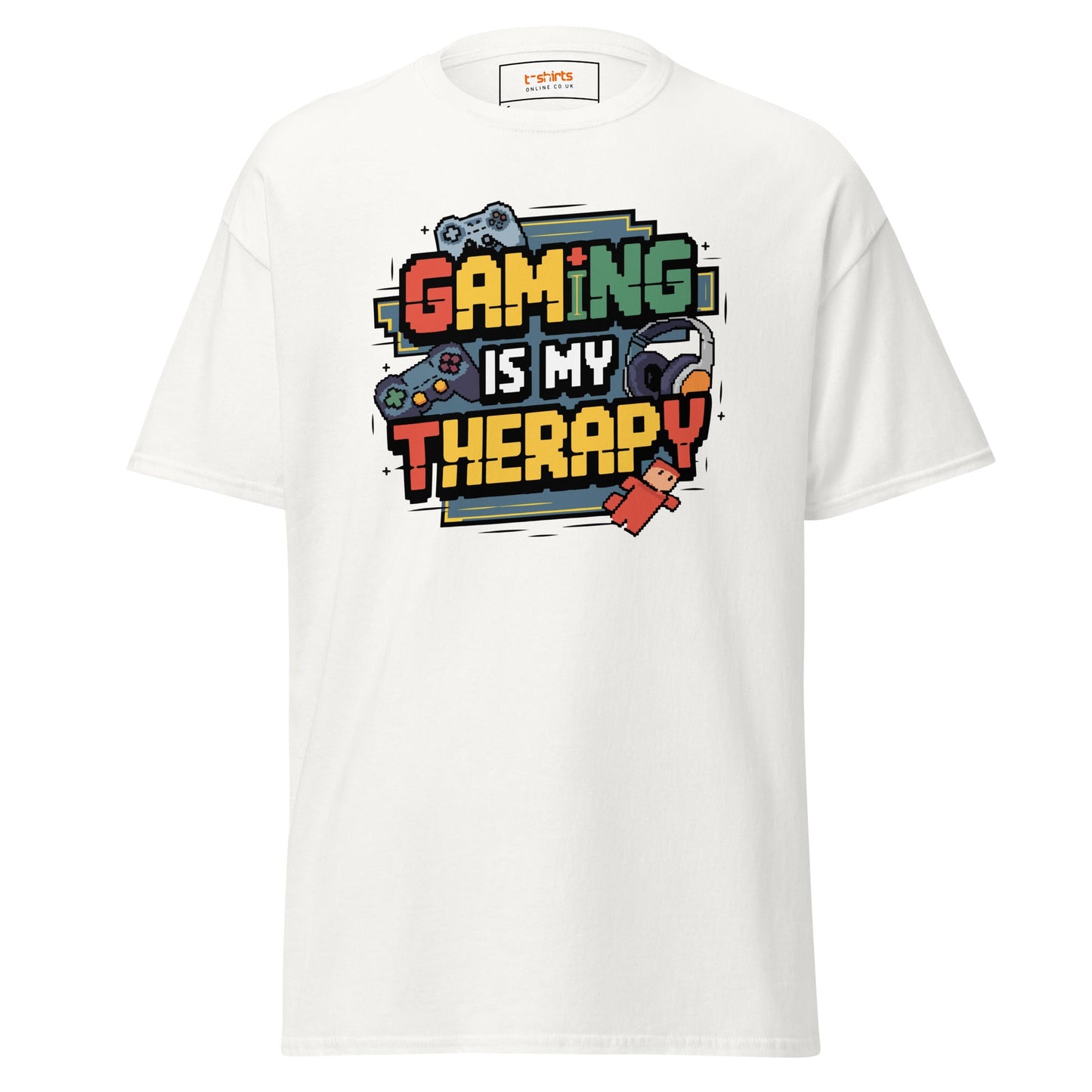 Gaming Therapy | Gaming T-Shirt - White - T-Shirts Online