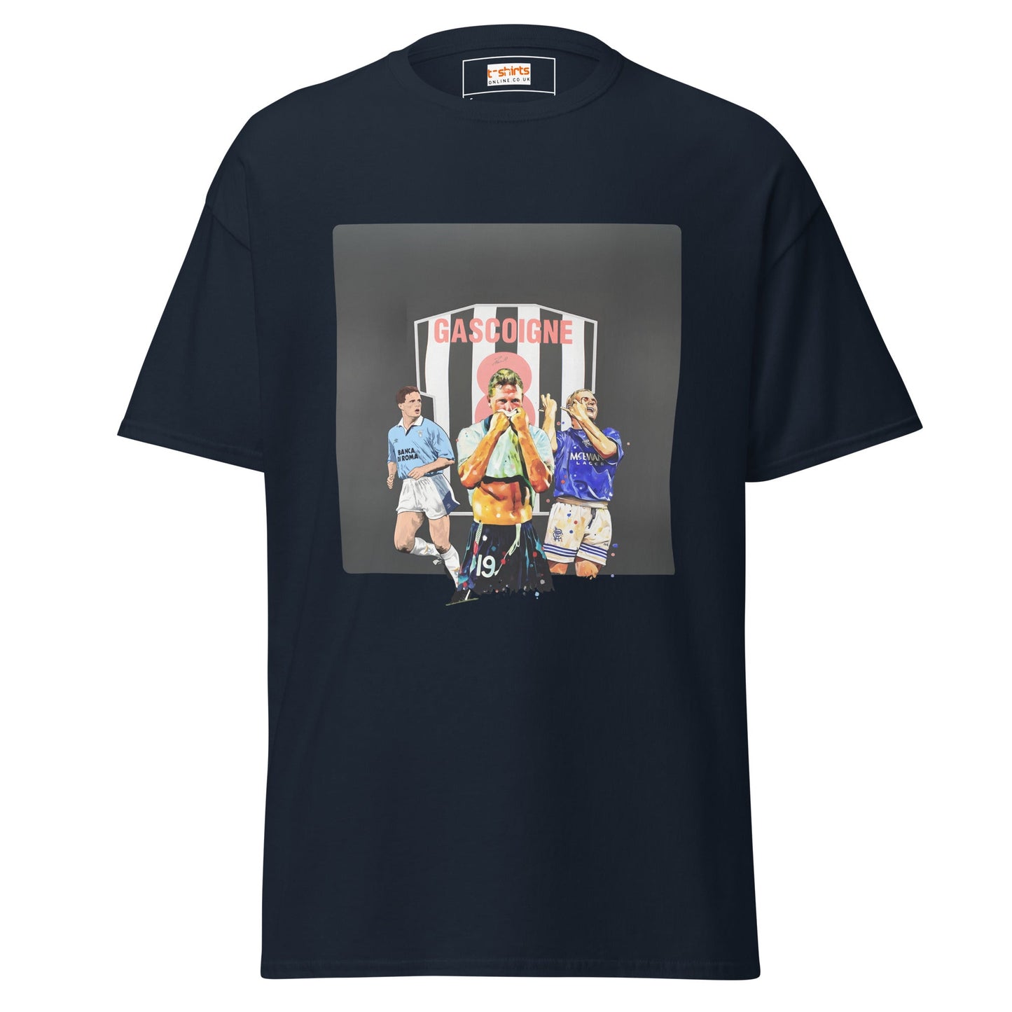 Gazza! | Football Icon T-Shirt - Navy - T-Shirts Online