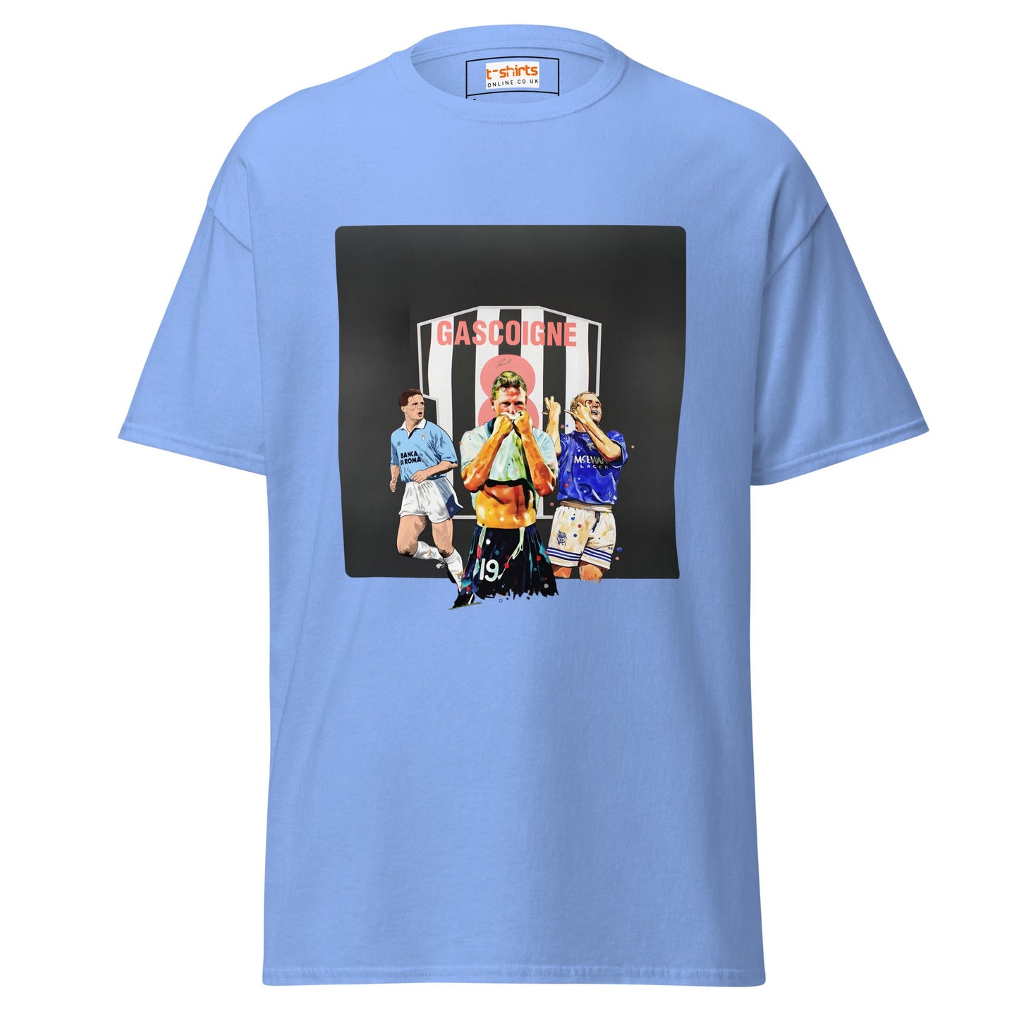 Gazza! | Football Icon T-Shirt - Carolina Blue - T-Shirts Online