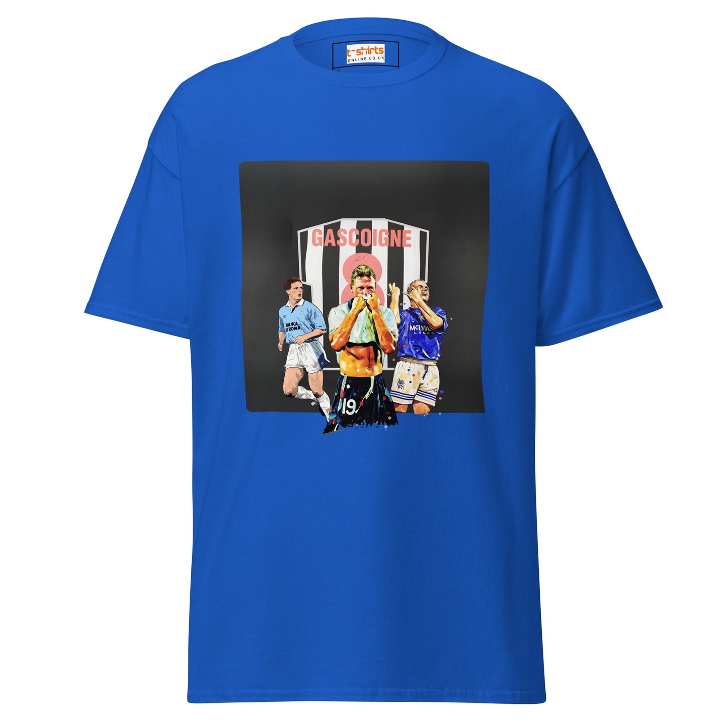 Gazza! | Football Icon T-Shirt - Royal - T-Shirts Online