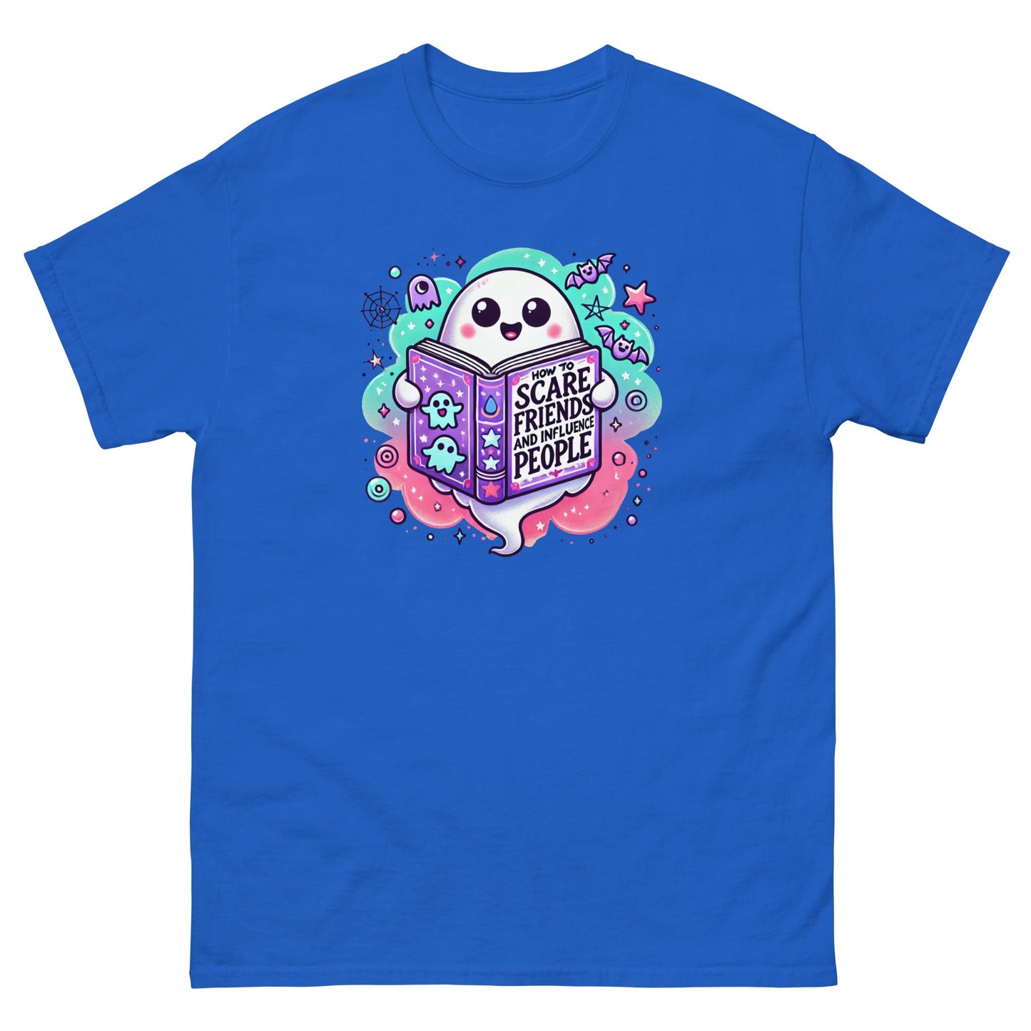 Ghost Book Halloween | Halloween T-Shirt - Royal - T-Shirts Online