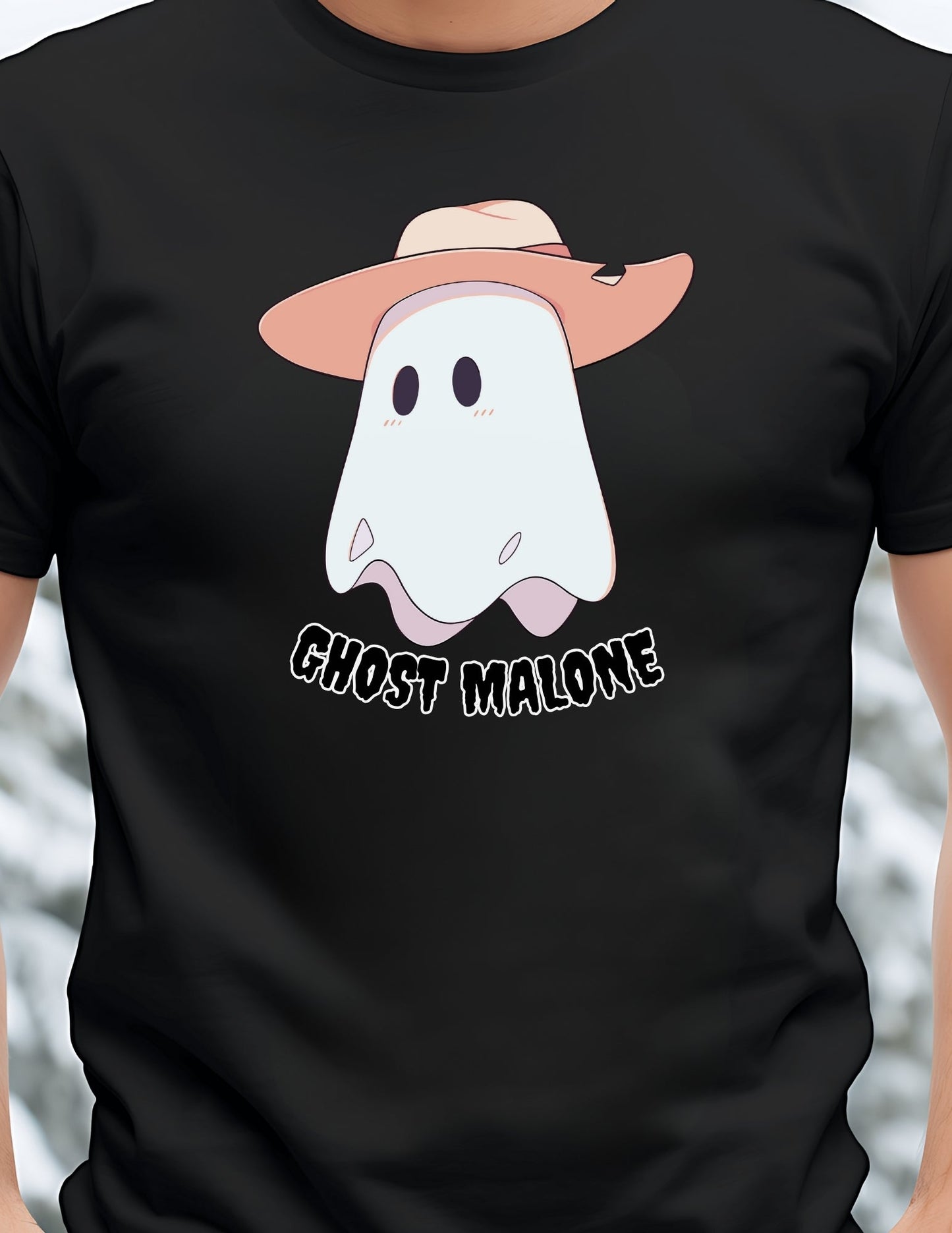 Ghost Malone T-Shirt | Halloween Music Tee - Black - T-Shirts Online