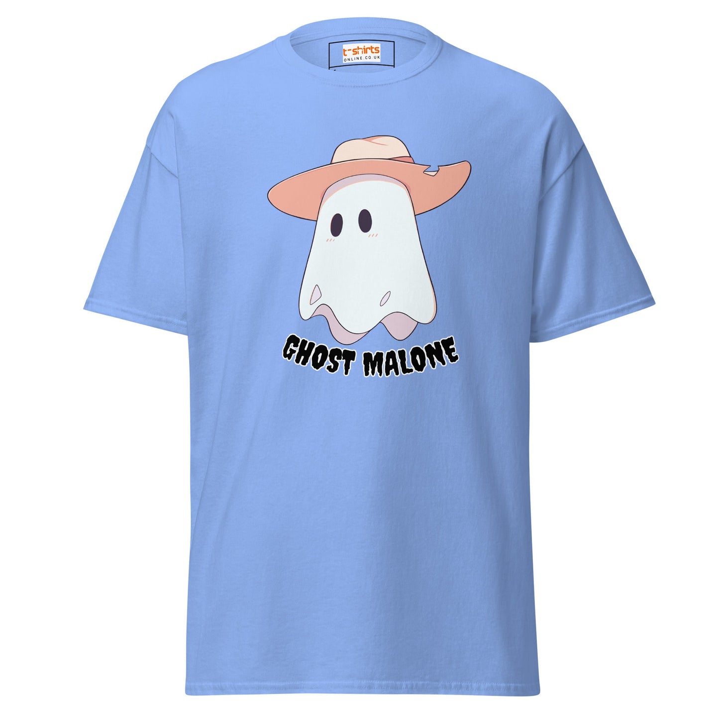Ghost Malone T-Shirt | Halloween Music Tee - Carolina Blue - T-Shirts Online