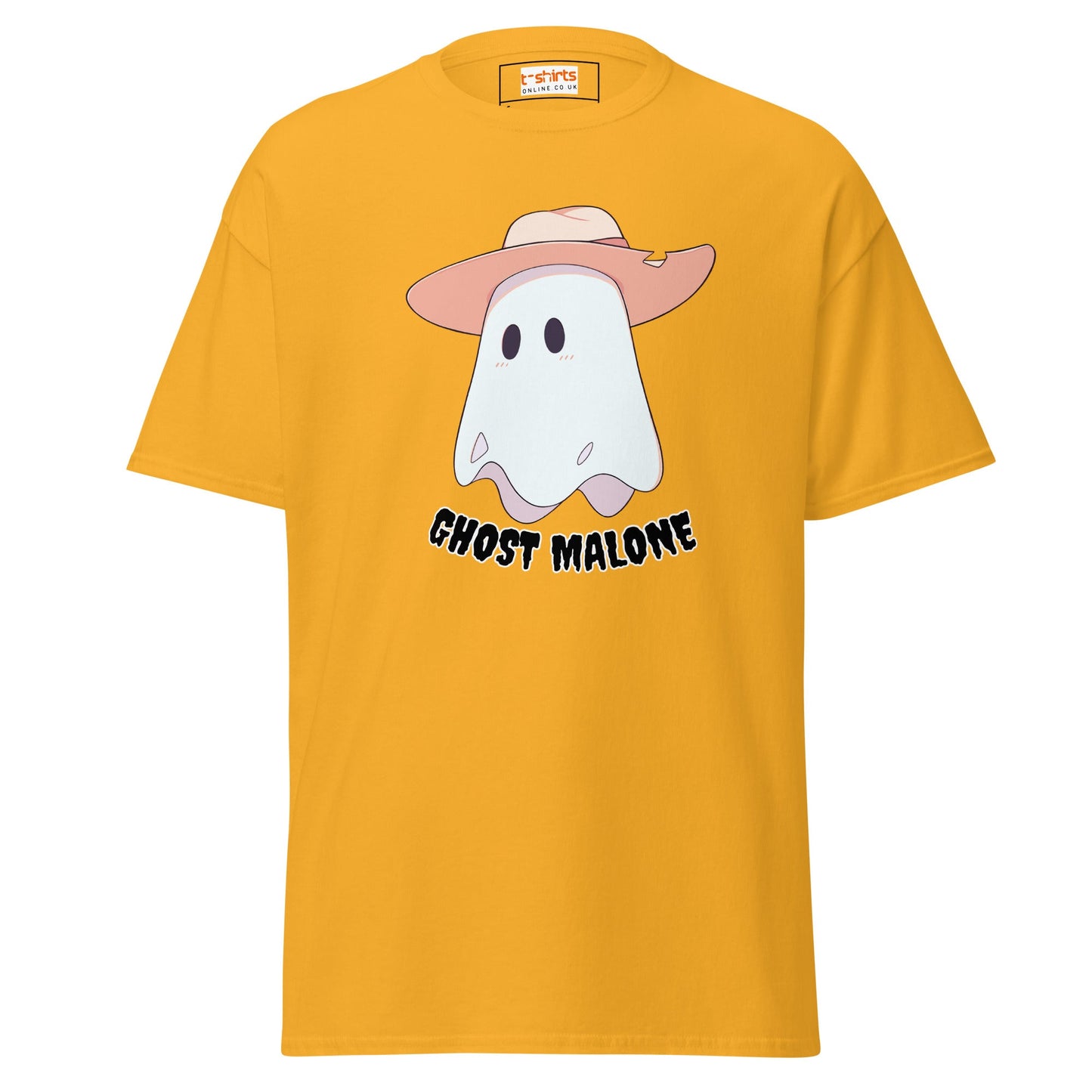Ghost Malone T-Shirt | Halloween Music Tee - Gold - T-Shirts Online