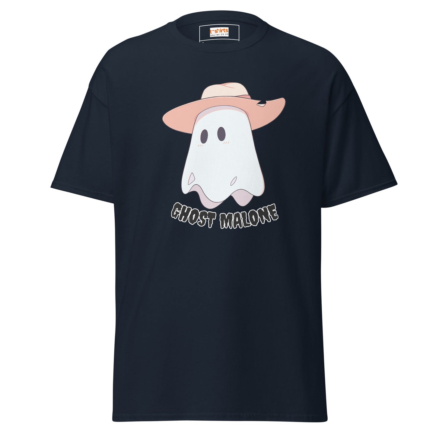 Ghost Malone T-Shirt | Halloween Music Tee - Navy - T-Shirts Online