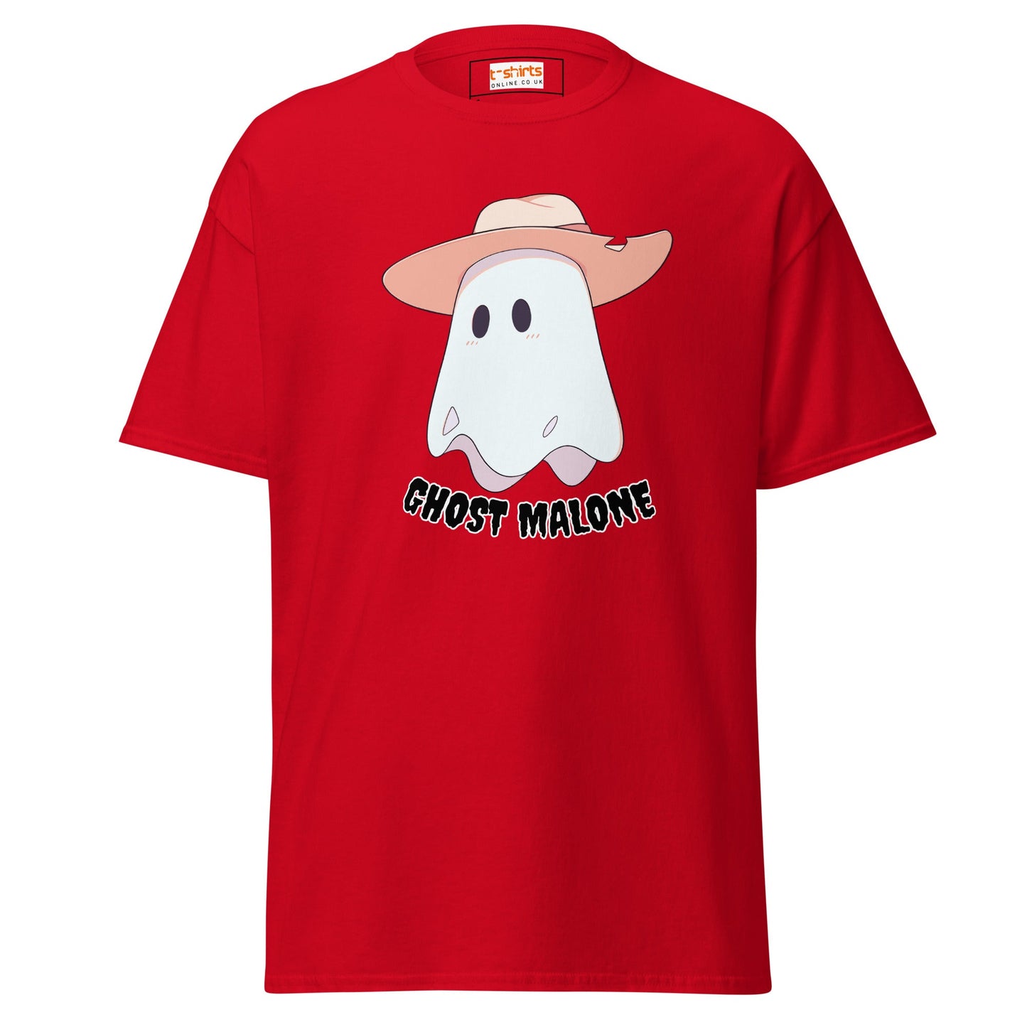 Ghost Malone T-Shirt | Halloween Music Tee - Red - T-Shirts Online