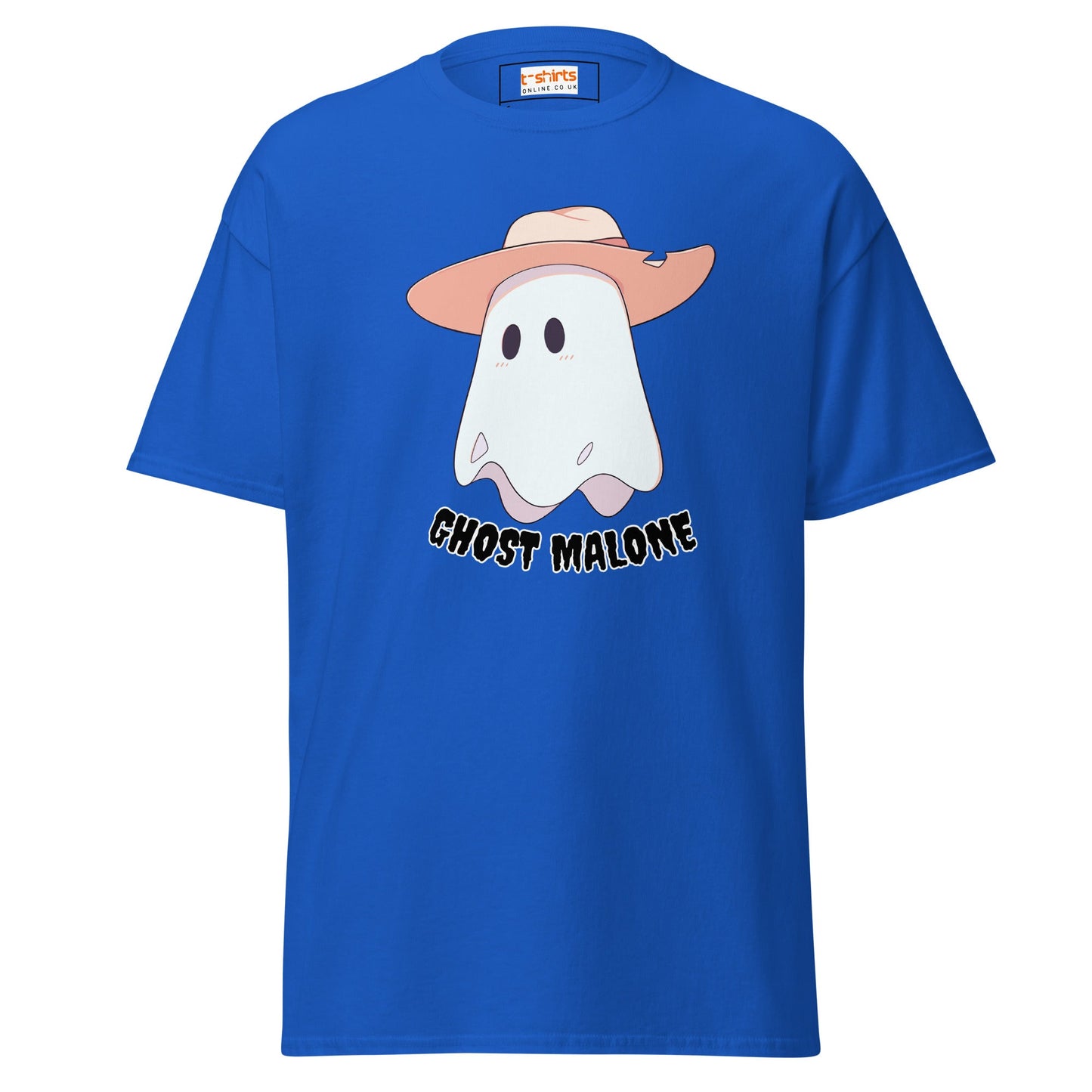 Ghost Malone T-Shirt | Halloween Music Tee - Royal - T-Shirts Online