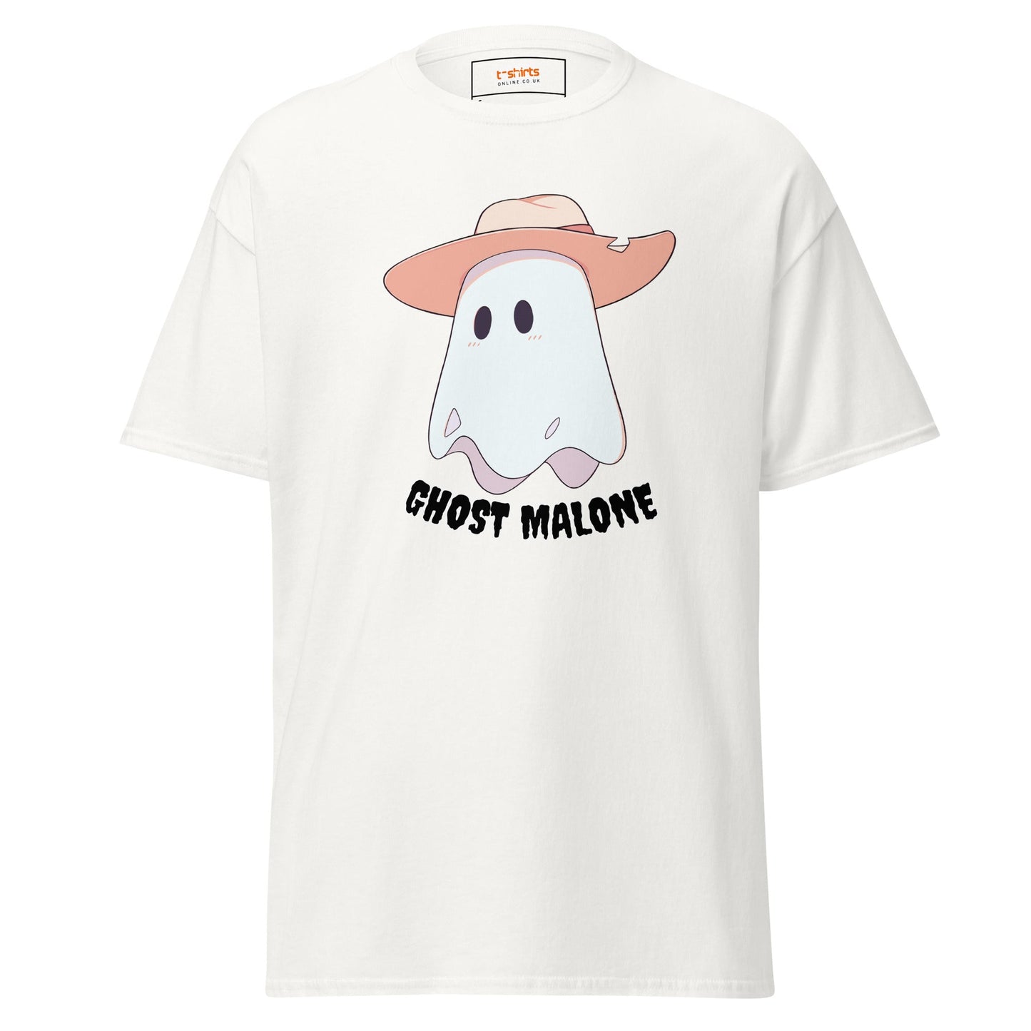 Ghost Malone T-Shirt | Halloween Music Tee - White - T-Shirts Online