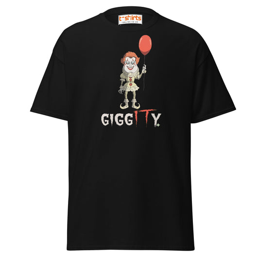 Giggity Clown T-Shirt | Funny Horror Parody Tee - Black - T-Shirts Online