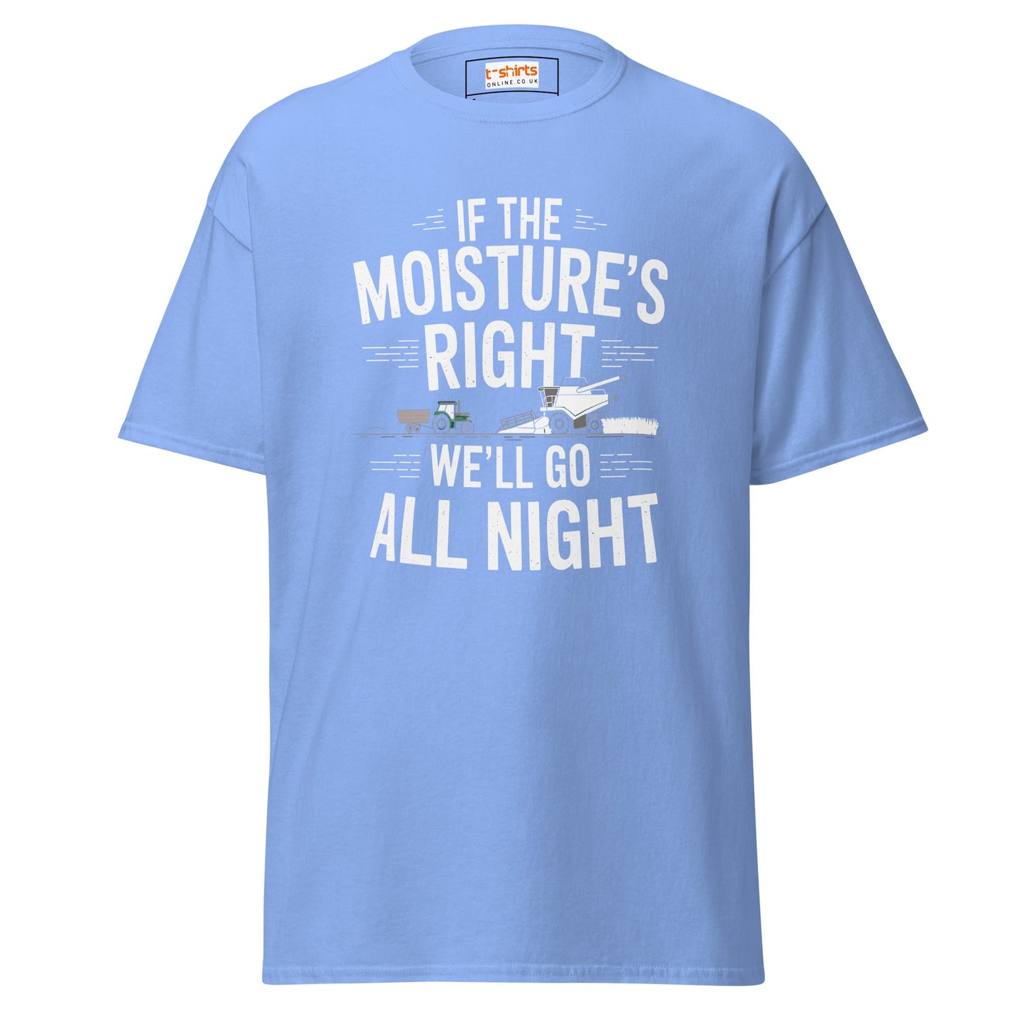 Go All Night | Farmer T-Shirt - Carolina Blue - T-Shirts Online