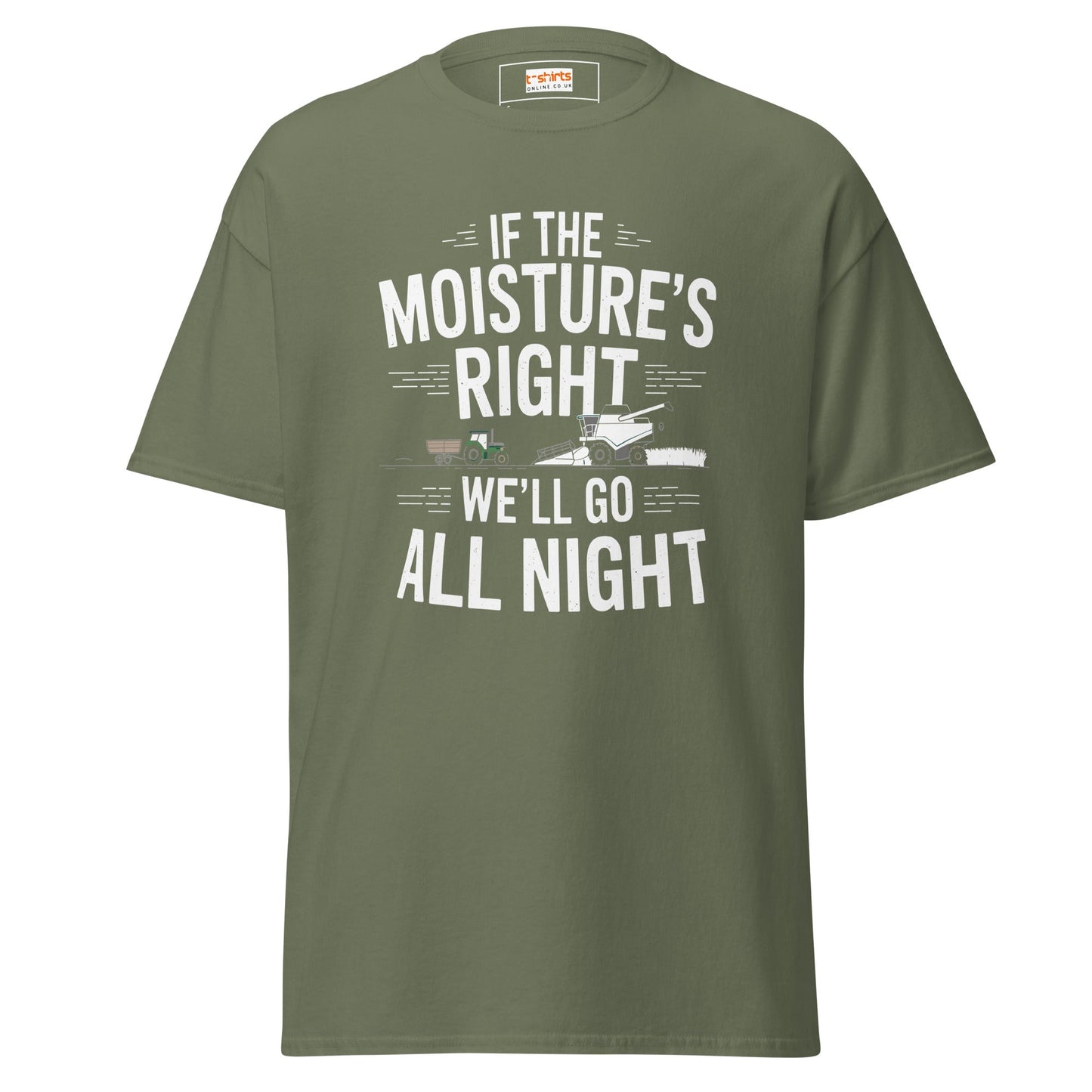 Go All Night | Farmer T-Shirt - Military Green - T-Shirts Online